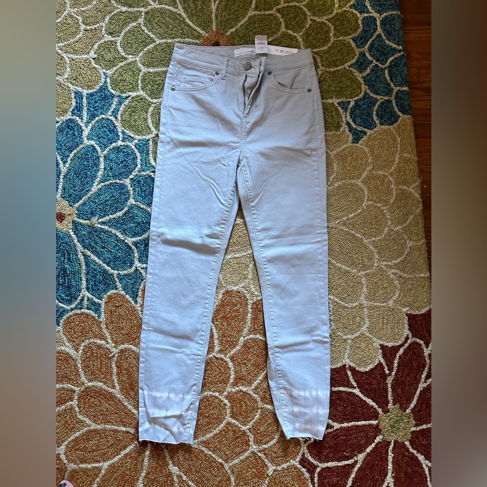 Loft High Waist Skinny Crop, tie dye ankle Size 0 (25) brand new with tags